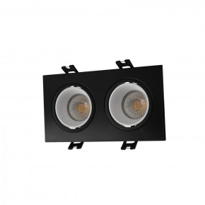 DK3072-BK+WH Встраиваемый светильник, IP 20, 10 Вт, GU5.3, LED, черный/белый, пластик в Глазове - glazov.ok-mebel.com | фото