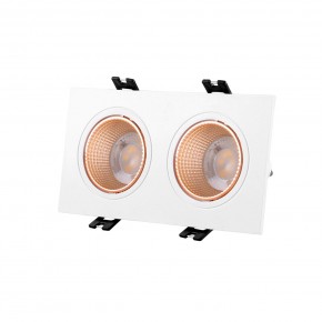 DK3072-WBR Встраиваемый светильник, IP 20, 10 Вт, GU5.3, LED, белый/бронзовый, пластик в Глазове - glazov.ok-mebel.com | фото