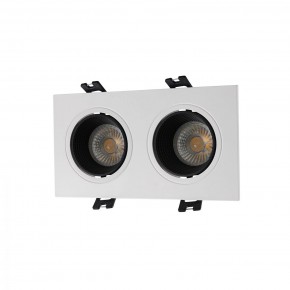 DK3072-WH+BK Встраиваемый светильник, IP 20, 10 Вт, GU5.3, LED, белый/черный, пластик в Глазове - glazov.ok-mebel.com | фото
