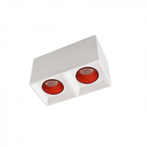 DK3085-WH+RD Светильник накладной IP 20, 10 Вт, GU5.3, LED, белый/красный, пластик в Глазове - glazov.ok-mebel.com | фото