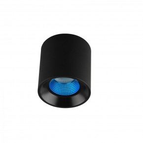 DK3090-BK+CY Светильник накладной IP 20, 10 Вт, GU5.3, LED, черный/голубой, пластик в Глазове - glazov.ok-mebel.com | фото
