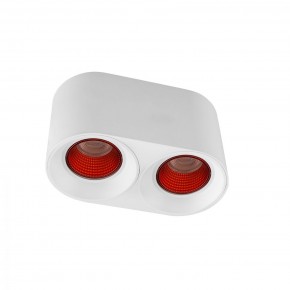DK3096-WH+RD Светильник накладной IP 20, 10 Вт, GU5.3, LED, белый/красный, пластик в Глазове - glazov.ok-mebel.com | фото