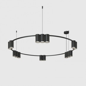 DK4067-BK Подвесной светильник ORBIT, IP20, 15xGU10 LED до 15 Вт, черный матовый, алюминий в Глазове - glazov.ok-mebel.com | фото