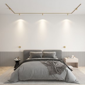 DK5072-SB Бра SHINE WALL со светодиодом, D104*H68, IP20, 3000К, 3W, RA?90, сатинированная латунь, алюминий в Глазове - glazov.ok-mebel.com | фото 4