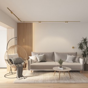DK5072-SB Бра SHINE WALL со светодиодом, D104*H68, IP20, 3000К, 3W, RA?90, сатинированная латунь, алюминий в Глазове - glazov.ok-mebel.com | фото 8