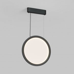 DK6604-BK Подвесной вертикальный светильник Veil со светодиодом H1500 d450 220V 36W 3000-6000K IP20 черный алюминий в Глазове - glazov.ok-mebel.com | фото