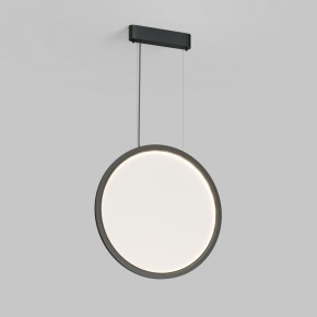 DK6606-BK Подвесной вертикальный светильник Veil со светодиодом H1700 d600 220V 48W 3000-6000K IP20 черный алюминий в Глазове - glazov.ok-mebel.com | фото