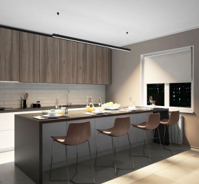 DK9204-BK Линейный светильник 52W 2000mm 4000K, черный в Глазове - glazov.ok-mebel.com | фото 5
