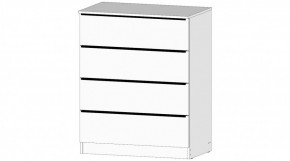 ЭЛЕГАНТ Комод 4 ящика (белый) в Глазове - glazov.ok-mebel.com | фото
