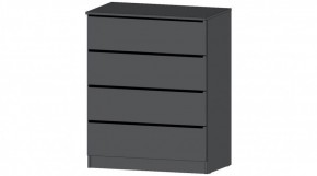 ЭЛЕГАНТ Комод 4 ящика (графит) в Глазове - glazov.ok-mebel.com | фото