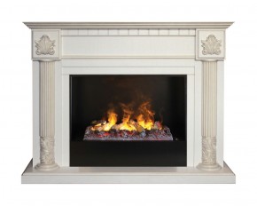 Электрокамин RealFlame Imperia  26 WT 3D Cassette 630 + Black вставка в Глазове - glazov.ok-mebel.com | фото 1