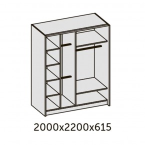 ИННЭС-5 Шкаф-купе 2-х дв. 2000 (2дв. Ф1 - венге) в Глазове - glazov.ok-mebel.com | фото 3