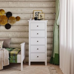 Комод 05 Кантри белый с пятью ящиками в Глазове - glazov.ok-mebel.com | фото 4