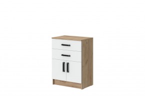 Комод Эконом (Дуб крафт золотой/Белый текстурный) в Глазове - glazov.ok-mebel.com | фото