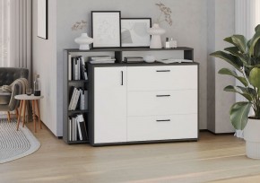 Комод с дверкой и тремя ящиками (графит/белый) в Глазове - glazov.ok-mebel.com | фото 3