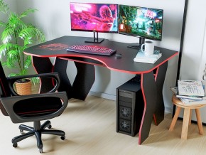 Компьютерный стол КЛ №9.0 (Черный/Красный) в Глазове - glazov.ok-mebel.com | фото 3