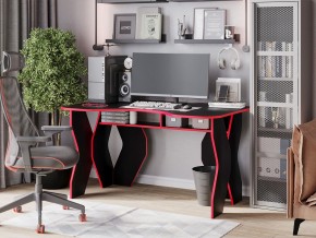 Компьютерный стол КЛ №9.0 (Черный/Красный) в Глазове - glazov.ok-mebel.com | фото 4