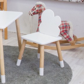 Комплект детской мебели стол и два стула Облачко (Белый/Белый/Береза) в Глазове - glazov.ok-mebel.com | фото 3