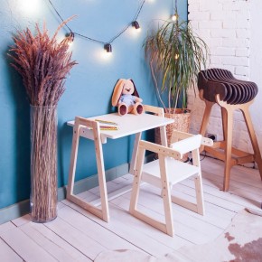 Комплект детской мебели стол и  два стула Я САМ "Лофт-Дуо" (Белый) в Глазове - glazov.ok-mebel.com | фото 10
