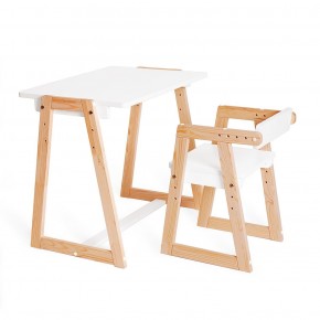 Комплект детской мебели стол и  два стула Я САМ "Лофт-Дуо" (Белый) в Глазове - glazov.ok-mebel.com | фото 6