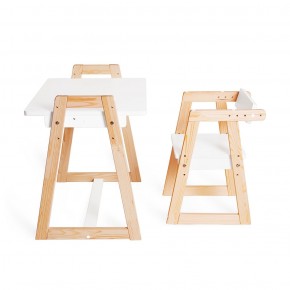 Комплект детской мебели стол и  два стула Я САМ "Лофт-Дуо" (Белый) в Глазове - glazov.ok-mebel.com | фото 8