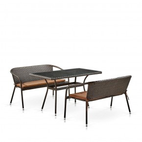 Комплект мебели из иск. ротанга T286A/S139A-W53 Brown в Глазове - glazov.ok-mebel.com | фото 2
