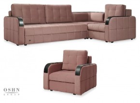 Комплект мягкой мебели Остин HB-178-18 (Велюр) Угловой + 1 кресло в Глазове - glazov.ok-mebel.com | фото 1