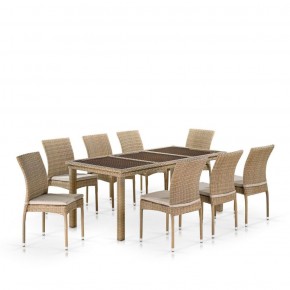Комплект плетеной мебели T365/Y380B-W65 Light Brown (8+1) в Глазове - glazov.ok-mebel.com | фото