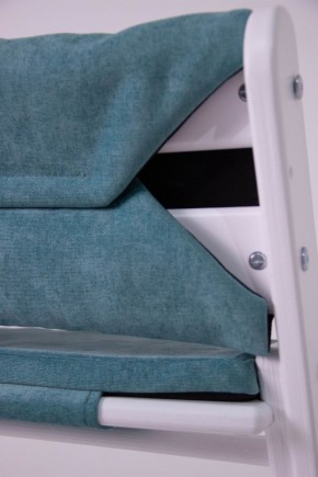 Комплект растущий стул и подушки Конёк Горбунёк Комфорт  (Бело-мятный, Волна) в Глазове - glazov.ok-mebel.com | фото
