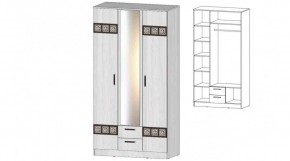 КОСТА-РИКА Шкаф 3-х створчатый (анкор светлый) в Глазове - glazov.ok-mebel.com | фото
