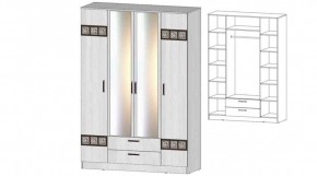 КОСТА-РИКА Шкаф 4-х створчатый (анкор светлый) в Глазове - glazov.ok-mebel.com | фото