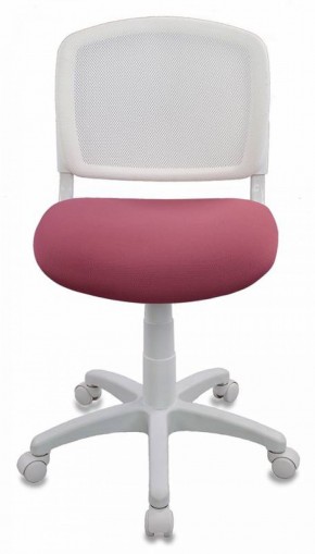 Кресло детское Бюрократ CH-W296NX/26-31 белый TW-15 розовый 26-31 в Глазове - glazov.ok-mebel.com | фото 3