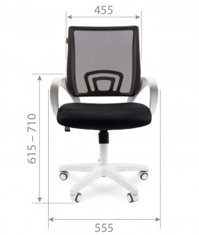 Кресло для оператора CHAIRMAN 696 white (ткань TW-10/сетка TW-05) в Глазове - glazov.ok-mebel.com | фото 6