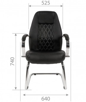Кресло для посетителя CHAIRMAN 950 V Черное в Глазове - glazov.ok-mebel.com | фото 4