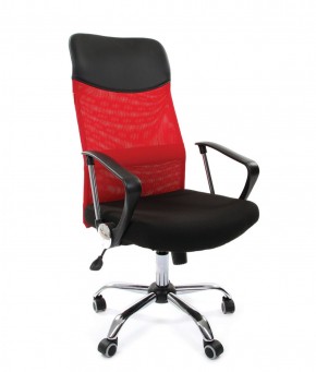 Кресло для руководителя CHAIRMAN 610 N (15-21 черный/сетка красный) в Глазове - glazov.ok-mebel.com | фото 1