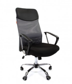 Кресло для руководителя CHAIRMAN 610 N(15-21 черный/сетка серый) в Глазове - glazov.ok-mebel.com | фото 1