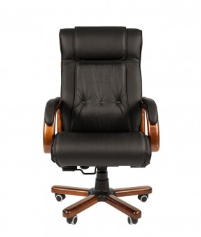 Кресло для руководителя CHAIRMAN  653 (Кожа) Черное в Глазове - glazov.ok-mebel.com | фото 2
