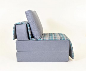 Кресло-кровать бескаркасное Харви (серый-квадро азур) в Глазове - glazov.ok-mebel.com | фото 2