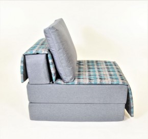 Кресло-кровать бескаркасное Харви (серый-квадро азур) в Глазове - glazov.ok-mebel.com | фото 3