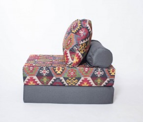 Кресло-кровать-пуф бескаркасное Прайм (мехико серый-графит) в Глазове - glazov.ok-mebel.com | фото