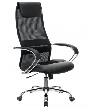 Кресло офисное BRABIX PREMIUM "Stalker EX-608 CH" (хром, ткань-сетка/кожзам, черное) 532091 в Глазове - glazov.ok-mebel.com | фото