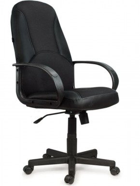 Кресло офисное BRABIX "City EX-512" (кожзам черный, ткань черная) 531407 в Глазове - glazov.ok-mebel.com | фото