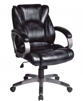 Кресло офисное BRABIX "Eldorado EX-504", экокожа, черное, 530874 в Глазове - glazov.ok-mebel.com | фото