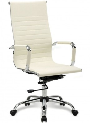 Кресло офисное BRABIX "Energy EX-509" (экокожа, хром, бежевое) 531166 в Глазове - glazov.ok-mebel.com | фото