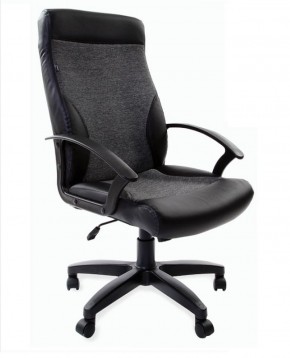 Кресло офисное BRABIX "Trust EX-535" (экокожа/черная/ткань серая) 531383 в Глазове - glazov.ok-mebel.com | фото