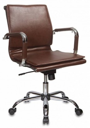 Кресло руководителя Бюрократ CH-993-LOW/BROWN коричневый в Глазове - glazov.ok-mebel.com | фото 1