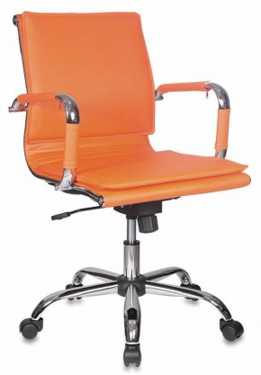 Кресло руководителя Бюрократ CH-993-LOW/ORANGE оранжевый в Глазове - glazov.ok-mebel.com | фото