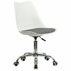 Кресло стул BRABIX "Eames MG-310 CH", хром, пластик белый, ткань серая, 532924 в Глазове - glazov.ok-mebel.com | фото 2