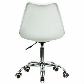 Кресло стул BRABIX "Eames MG-310 CH", хром, пластик белый, ткань серая, 532924 в Глазове - glazov.ok-mebel.com | фото 4