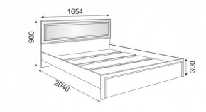 Кровать 1.6 М09 с мягкой спинкой и настилом Беатрис (Орех гепланкт) в Глазове - glazov.ok-mebel.com | фото